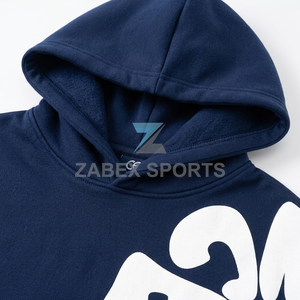 Premium Men's Two Piece Hooded Tracksuit Cotton Rich Fabric <b>Matching</b> Sweatshirt and <b>Jogger</b> <b>Set</b> Custom Logo Apparel Manufacturing - Product Image 3