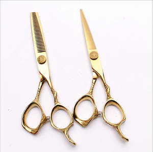 Juego de Tijeras de Peluquería de 6 Pulgadas para Salones de Belleza, Tijeras de Entresacar para Peluqueros - Product Image 1