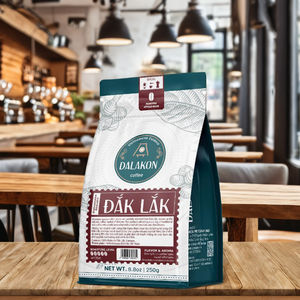 กาแฟเวียดนาม DALAKON 250 กรัม/ถุง แบบขายส่ง 100% โรบัสต้า กาแฟคั่วบดพรีเมียม รสเข้มข้น ขมจัดจ้าน กลิ่นช็อกโกแลตเข้ม รับผลิตแบบ OEM ODM - Product Image 1