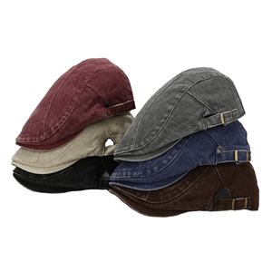 Boina Americana Retro Personalizada de Color Sólido, Estilo Casual, Lavada, Estilo Británico, de Doble Uso (Delantera y Trasera) - Product Image 1