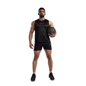 Débardeurs Homme Grande Taille de Haute Qualité, Respirants, Tricotés, Col Rond, Sans Manches, Dos Nageur, Vêtements de Sport en Mélange de Coton Personnalisables - Product Image 4