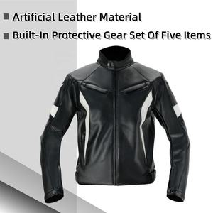 Veste en cuir PU pour homme, style vintage, veste de motard, streetwear personnalisé, fabricant en gros de vestes pour homme - Product Image 6