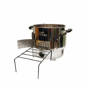 Estufa de Leña Multicombustible, Estufa de Leña con Puerta, Estufa de Leña Compacta de Acero, Estufa de Leña - Product Image 5