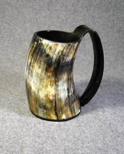 Mug en corne de buffle de haute qualité, mugs en corne naturelle de bœuf et de vache, pour bar, bière et vin, excellente qualité, vente en gros - Product Image 3