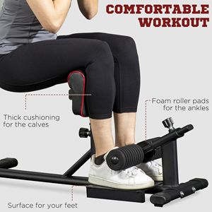 Macchina per Squat da Donna con Rulli Regolabili e Pedana Antiscivolo per Allenamento Gambe e Fitness Domestico - Product Image 5