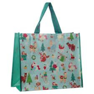 Sac fourre-tout de Noël personnalisé de qualité supérieure Article en soie personnalisé Style motif lettre Promotion IND pour l'exportation - Product Image 1
