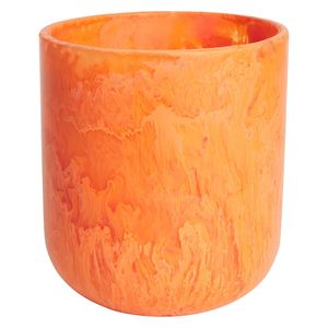 Best Art Deco Handicraft Resin <b>Vase</b> for Home & Wedding Decor Waterproof Eco-Friendly Marble Texture White Swirl Pattern - Product Image 1