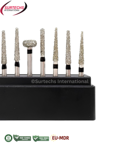 ชุดเครื่องมือทันตกรรมสเตนเลสสตีลแบบใช้มือ 10 ชิ้น ยี่ห้อ Surtechs รุ่น FG Diamond Burs FG109 สำหรับเตรียมและซ่อมแซมฟันพอร์ซเลน - Product Image 6