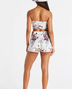 Wholesale High Waist Slim Ribbed Yoga Shorts Scrunch Butt Women Gym Fitness Biker Shorts women's shorts Sets - Product Image 3