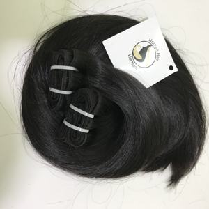 Top Grade Vendeur En Gros Double Dessiné Raw Remy Vierge 1B Noir Droit Brésilien Humain Bundle Naturel Super Double Dessiné - Product Image 3