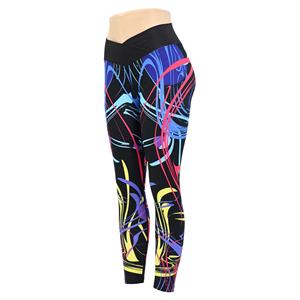 ODM personalizado al por mayor de las mujeres cómodas pantalones de Yoga sublimación mallas de entrenamiento Fitness apretado cintura elástica mallas de Yoga - Product Image 1