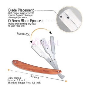 Professional Folding Style Double Edge Straight Barber Shaving <b>Razors</b> <b>Single</b> <b>Blade</b> <b>Razor</b> for Salon Use Manufactured <b>Razor</b> - Product Image 2