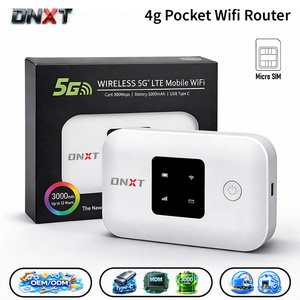 Routeur DNXT 4G 2,4 GHz Cat4, routeur Wi-Fi portable sans fil, 3000 mAh, LED, Wi-Fi de poche pour voiture, USB Type-C, routeur portable TLE, utilisation en voiture - Product Image 1