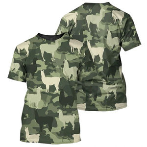 T-shirt pour homme à imprimé camouflage animal 3D, décontracté, manches longues, col rond, camouflage, automne, streetwear, t-shirts amples pour l'extérieur - Product Image 2