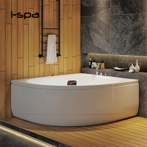 IZE 150 Freestanding Corner Type Modern Acrylic <b>Triangle</b> Massage Bathtub for Hotel and Villa Use - Product Image 2