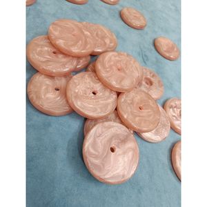 Contemporary <b>Resin</b> <b>Craft</b> Round Base Decorative Platform Marble Look Display Stand for Home Office Decor - Product Image 3