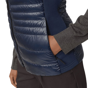 Gilet matelassé court d'hiver pour femme, col montant, sans manches, fermeture éclair, réversible, respirant - Product Image 3
