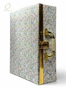 Luxury <b>Large</b> Capacity Travel Jewelry <b>Box</b> with Mirror Display Multi Row Bangle Storage PU Leather Jewelry Organiser Wholesale - Product Image 6