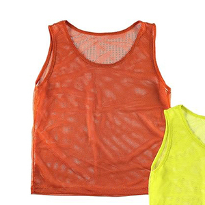 Reversible football <b>training</b> pinnies mesh sports vest breathable gym scrimmage team kids practice soccer jersey - Product Image 2