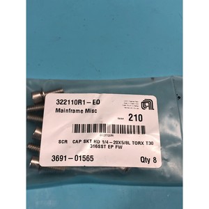 8 AMAT 3691-01565 SCR CAP SKT HD 1/4-20X5/8L TORX - Equipo y Piezas de Semiconductores de Confianza de Marca Global - Product Image 3