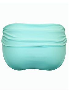 Ensemble 2 pièces Aqua : Débardeur taille haute et Culotte de bikini Free Spirit en tissu sculptant à effet ventre plat avec bord roulé - Product Image 2