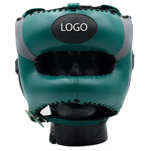 Plam International High Quality Professional Cowhide Leather Rubber <b>Dummy</b> Boxing Helmet Protective Breathable Sweat-Wicking - Product Image 1