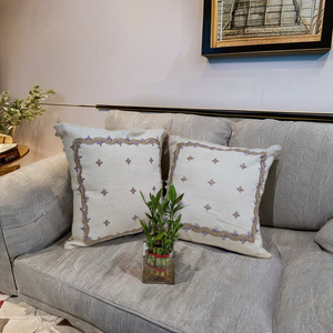 Funda de Cojín Tejida a Mano 100% Algodón |   Decoración del Hogar Suave, Duradera y Ecológica |   Diseño Artesanal Resistente a Químicos de Secado Rápido - Product Image 2