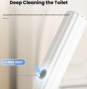 Electric Toilet <b>Brush</b> 360 Degree Rotating Cleaning <b>Brush</b> Long Handle Self Cleaning Portable Bathroom Cleaner - Product Image 5