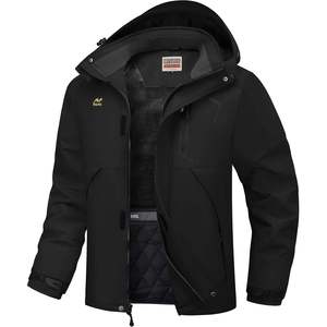 Abrigos de Invierno para Hombre 2025, Chaqueta de Esquí Impermeable con Capucha, Cortavientos Cálido para Invierno - Product Image 2