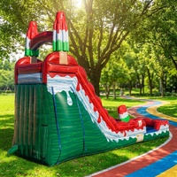 Toboggan aquatique gonflable professionnel de 6 m pour piscine, château gonflable, certifié CE, garantie 3 ans, usage commercial