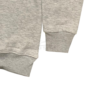 Sweat-shirts gris chiné en molleton de coton, manches raglan, logo brodé de haute qualité, sweat-shirt pour homme grande taille et mode - Product Image 3