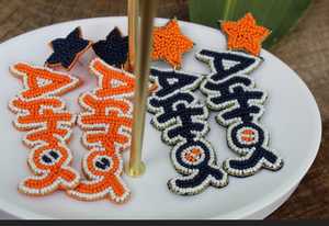 New Stylish Custom Astros Beaded <b>Earrings</b> Gameday Star <b>Top</b> Letter Statement <b>Earrings</b> for Women and Girls Game Day Jewelry 2026 - Product Image 3