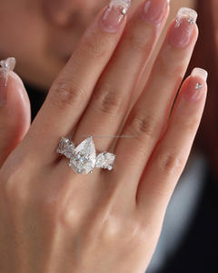 Igi/gia แล็บตัดเพชรวินเทจ14K สีเหลืองแหวนแต่งงาน/งานหมั้นใส่ได้ทั้งชายและหญิงสีขาวทองคุณภาพดีสำหรับงานปาร์ตี้ครบรอบ-คุ้มค่า - Product Image 3