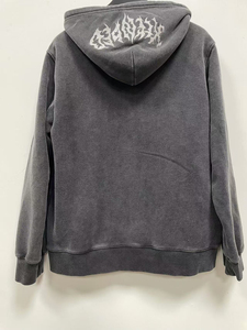 Sweat à capuche délavé à l'acide en coton épais, directement de l'usine, avec logo personnalisé, service OEM, fournisseur en gros pour l'exportation - Product Image 2