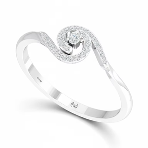 แหวนทอง 14K ประดับเพชรแบบบิดเกลียวสำหรับผู้หญิง |   เครื่องประดับไขว้กันแบบหรูหรา |   ราคาโรงงาน - Product Image 1