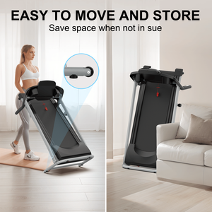 Tapis Roulant Pieghevole da 2.5HP per Uso Domestico, 12 Programmi Preimpostati, Velocità 7.5 MPH, Capacità 250 Libbre, Macchina Fitness per Corsa, Jogging e Camminata - Product Image 5