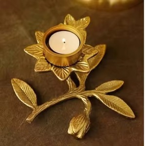 Handcrafted Metal Tealight Candle Holder Diwali Decoration Candle <b>Stand</b> Home Decor - Product Image 5