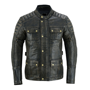 Veste de moto unisexe en polyester 160g toutes saisons coupe-vent à manches longues pour motard - Product Image 1