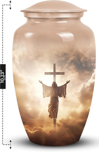 Urnas de Cremación Modernas Hechas a Mano para Adultos, Urnas Conmemorativas Decorativas de Estilo Americano para Cenizas de Hombres y Mujeres - Product Image 2
