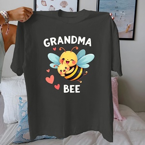 GRANDMA BEE Tshirt en pur coton pour femme coupe confortable - Product Image 1