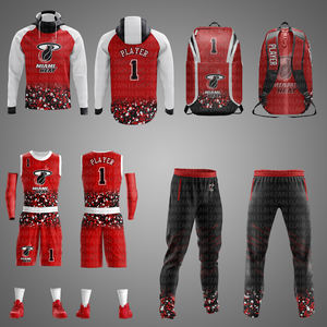 Ensemble d'uniformes de basketball professionnels à séchage rapide, antibactériens, unisexes, respirants, en jersey lavé, personnalisables - Product Image 6