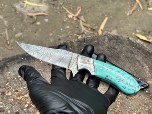 Couteau de combat/découpe artisanal en acier Damas avec personnalisation OEM/ODM, fabrication haut de gamme - Product Image 5
