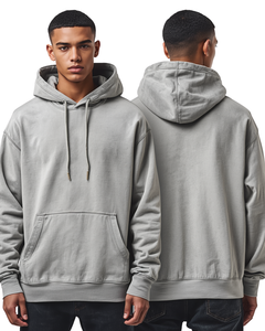 เสื้อฮู้ดดี้ผู้ชายสไตล์วินเทจทรงโอเวอร์ไซส์ ผ้าฝ้ายพรีเมียม - Product Image 1
