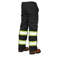 Pantalones de seguridad unisex reflectantes ligeros personalizados de poliéster de alta calidad con detección de agujas y fusión sin costuras a caliente