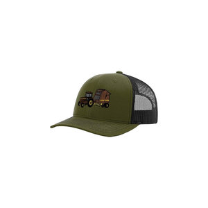 Casquette Trucker Unisexe Grise et Noire en Maille avec Motif Tracteur Brodé – Style Décontracté pour Adulte, 6 Panneaux, Ajustement Réglable - Product Image 2