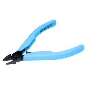 เครื่องตัดด้านข้างความแม่นยำสูง สแตนเลสสตีล พร้อมด้ามจับพลาสติกและสปริงใบพัดคู่ รุ่นปรับแต่งได้ ZETOMED PRO DIY - Product Image 2