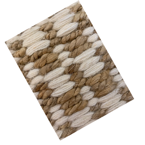 Alfombra de lujo tejida a mano de lana y yute, alfombra de área con textura natural personalizada, a precio de mayorista. - Product Image 3