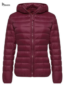 Chaqueta Acolchada Unisex con Revestimiento, 280 GSM, Impermeable, Resistente al Viento, con Capucha, Ecológica, Personalizable, Diseño Frontal Personalizable, Ropa Urbana de Primavera - Product Image 3