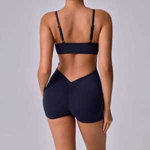 Venta al por Mayor de Trajes de Yoga para Mujer, Monos Deportivos, Trajes Cortos Deportivos para Niñas y Mujeres, Ropa Deportiva para Correr de Una Pieza - Product Image 5