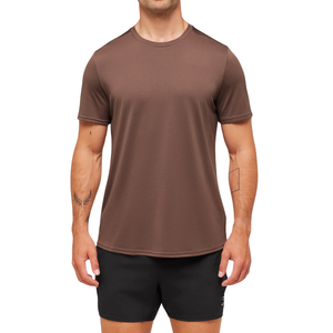 เสื้อยืดกีฬาผู้ชาย ทนทาน ระบายอากาศได้ดี ผ้าสแปนเด็กซ์/โพลีเอสเตอร์ ตาข่าย แห้งเร็ว แขนสั้น คอกลม สำหรับฝึกซ้อมกีฬา - Product Image 1